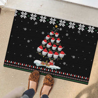 Golf Christmas Tree Snow Rubber Doormat - Wonder Print Shop