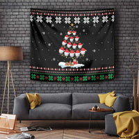 Golf Christmas Tree Snow Tapestry - Wonder Print Shop