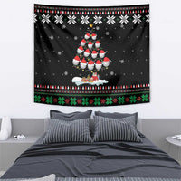 Golf Christmas Tree Snow Tapestry - Wonder Print Shop