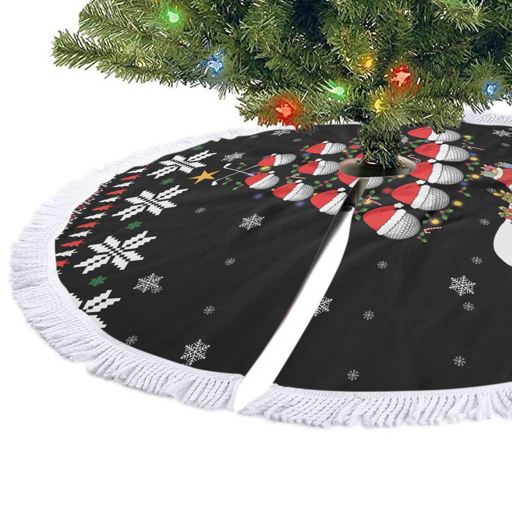 Golf Christmas Tree Snow Tree Skirt - Wonder Print Shop