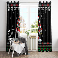 Golf Christmas Tree Snow Window Curtain - Wonder Print Shop