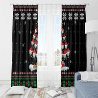 Golf Christmas Tree Snow Window Curtain - Wonder Print Shop