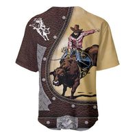 Personalized Name Bull Riding Baseball Jersey Cowboy Courage Rodeo