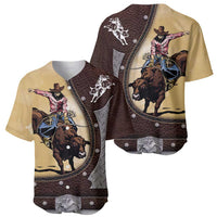Personalized Name Bull Riding Baseball Jersey Cowboy Courage Rodeo