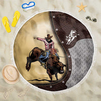Bull Riding Beach Blanket Cowboy Courage Rodeo DT03