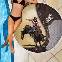Bull Riding Beach Blanket Cowboy Courage Rodeo DT03