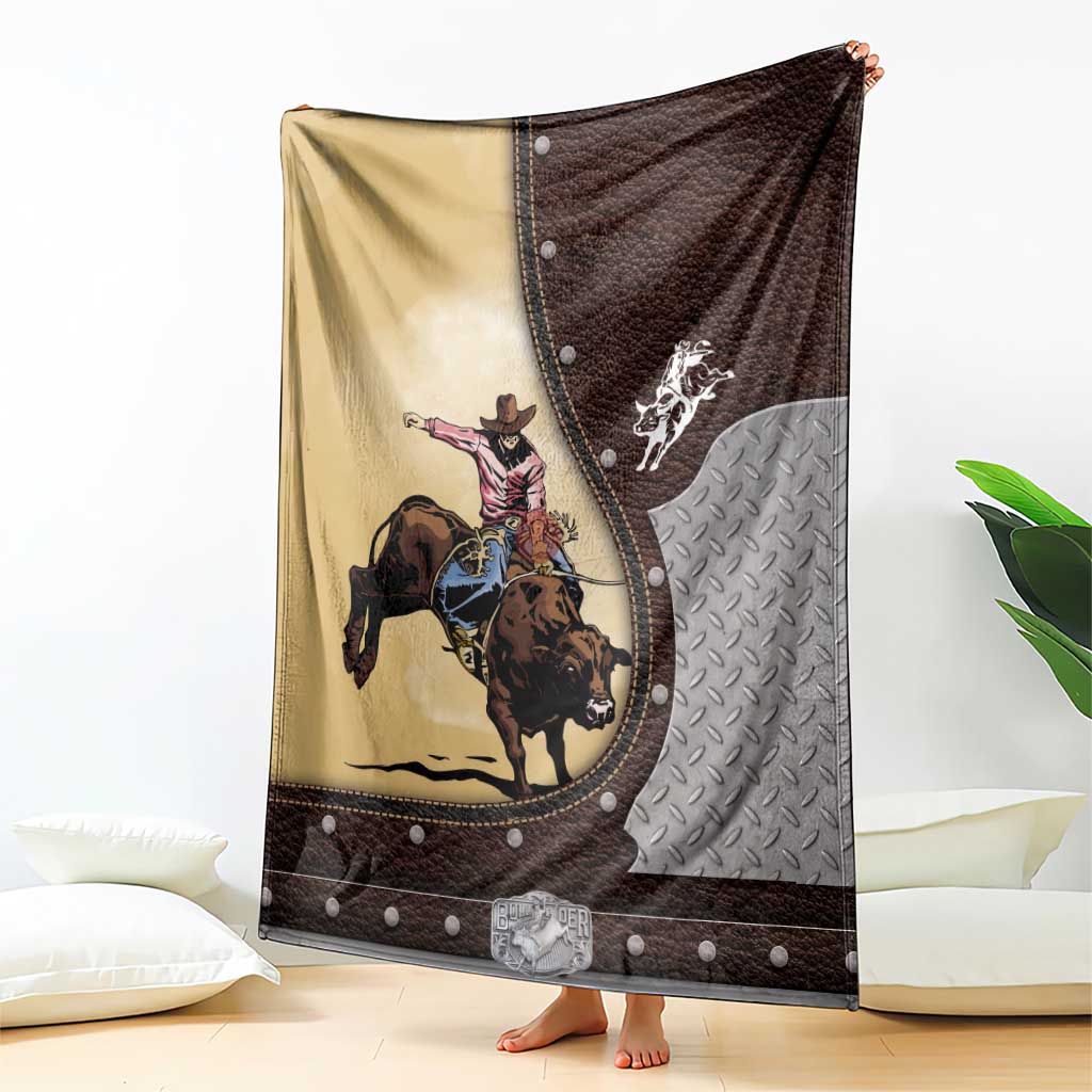 Bull Riding Blanket Cowboy Courage Rodeo DT03