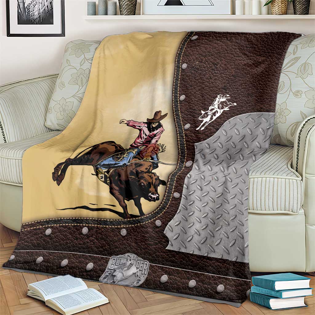 Bull Riding Blanket Cowboy Courage Rodeo DT03