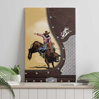 Bull Riding Canvas Wall Art Cowboy Courage Rodeo DT03