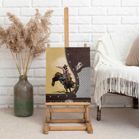 Bull Riding Canvas Wall Art Cowboy Courage Rodeo DT03
