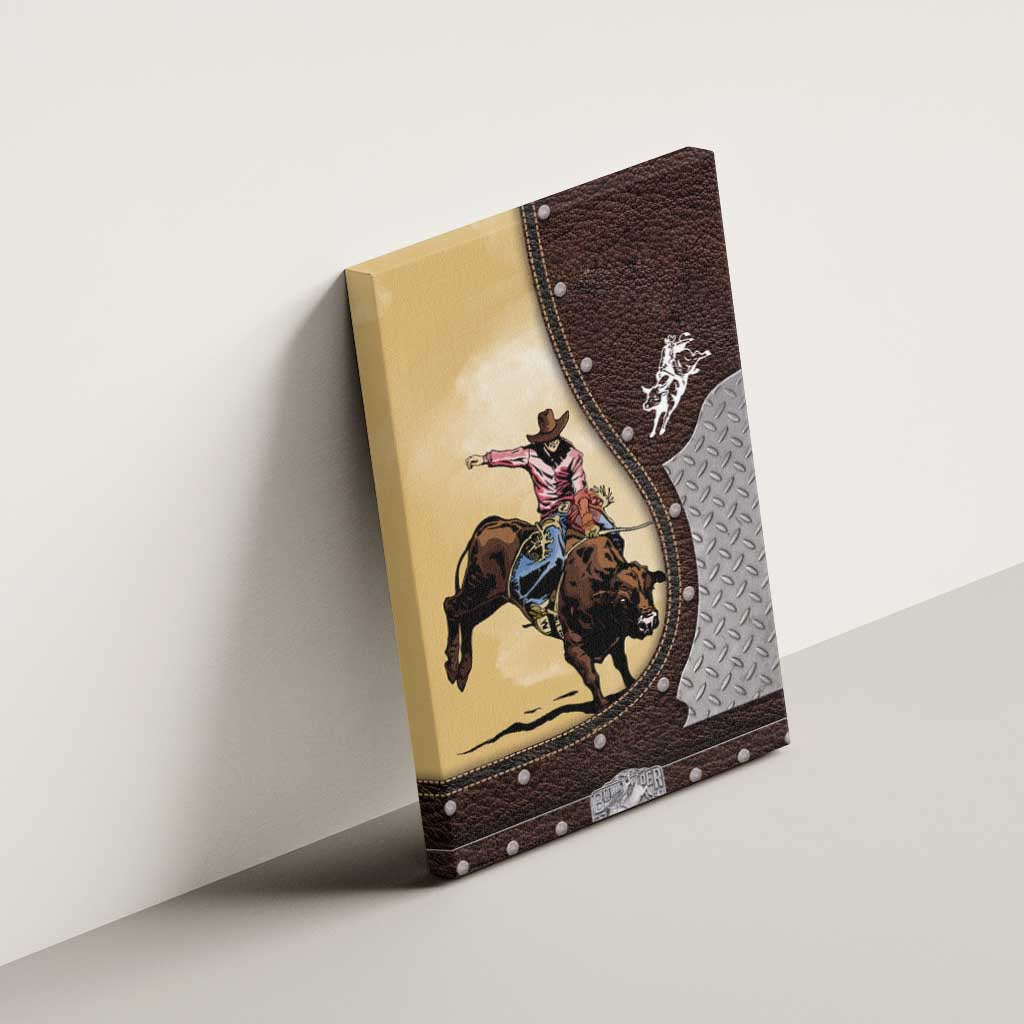 Bull Riding Canvas Wall Art Cowboy Courage Rodeo DT03
