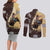 Personalized Name Bull Riding Couples Matching Long Sleeve Bodycon Dress and Long Sleeve Button Shirt Cowboy Courage Rodeo