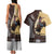 Personalized Name Bull Riding Couples Matching Tank Maxi Dress and Hawaiian Shirt Cowboy Courage Rodeo