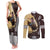 Personalized Name Bull Riding Couples Matching Tank Maxi Dress and Long Sleeve Button Shirt Cowboy Courage Rodeo