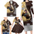 Personalized Name Bull Riding Family Matching Long Sleeve Bodycon Dress and Hawaiian Shirt Cowboy Courage Rodeo