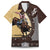 Personalized Name Bull Riding Family Matching Off Shoulder Maxi Dress and Hawaiian Shirt Cowboy Courage Rodeo