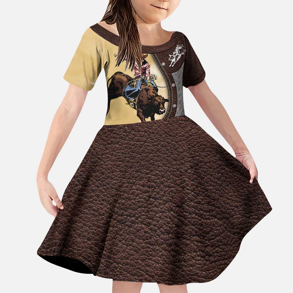 Personalized Name Bull Riding Family Matching Puletasi and Hawaiian Shirt Cowboy Courage Rodeo