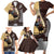 Personalized Name Bull Riding Family Matching Short Sleeve Bodycon Dress and Hawaiian Shirt Cowboy Courage Rodeo