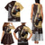 Personalized Name Bull Riding Family Matching Tank Maxi Dress and Hawaiian Shirt Cowboy Courage Rodeo