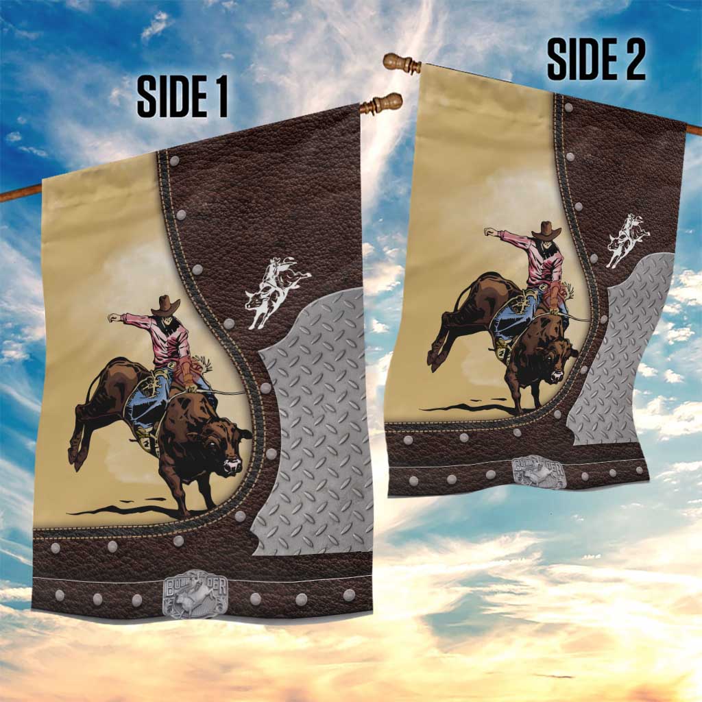 Bull Riding Garden Flag Cowboy Courage Rodeo DT03