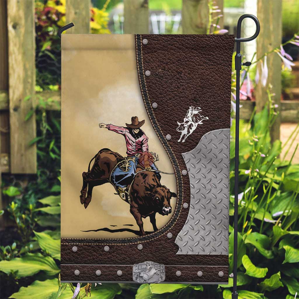 Bull Riding Garden Flag Cowboy Courage Rodeo DT03