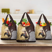 Bull Riding Grocery Bag Cowboy Courage Rodeo DT03