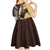 Personalized Name Bull Riding Kid Short Sleeve Dress Cowboy Courage Rodeo