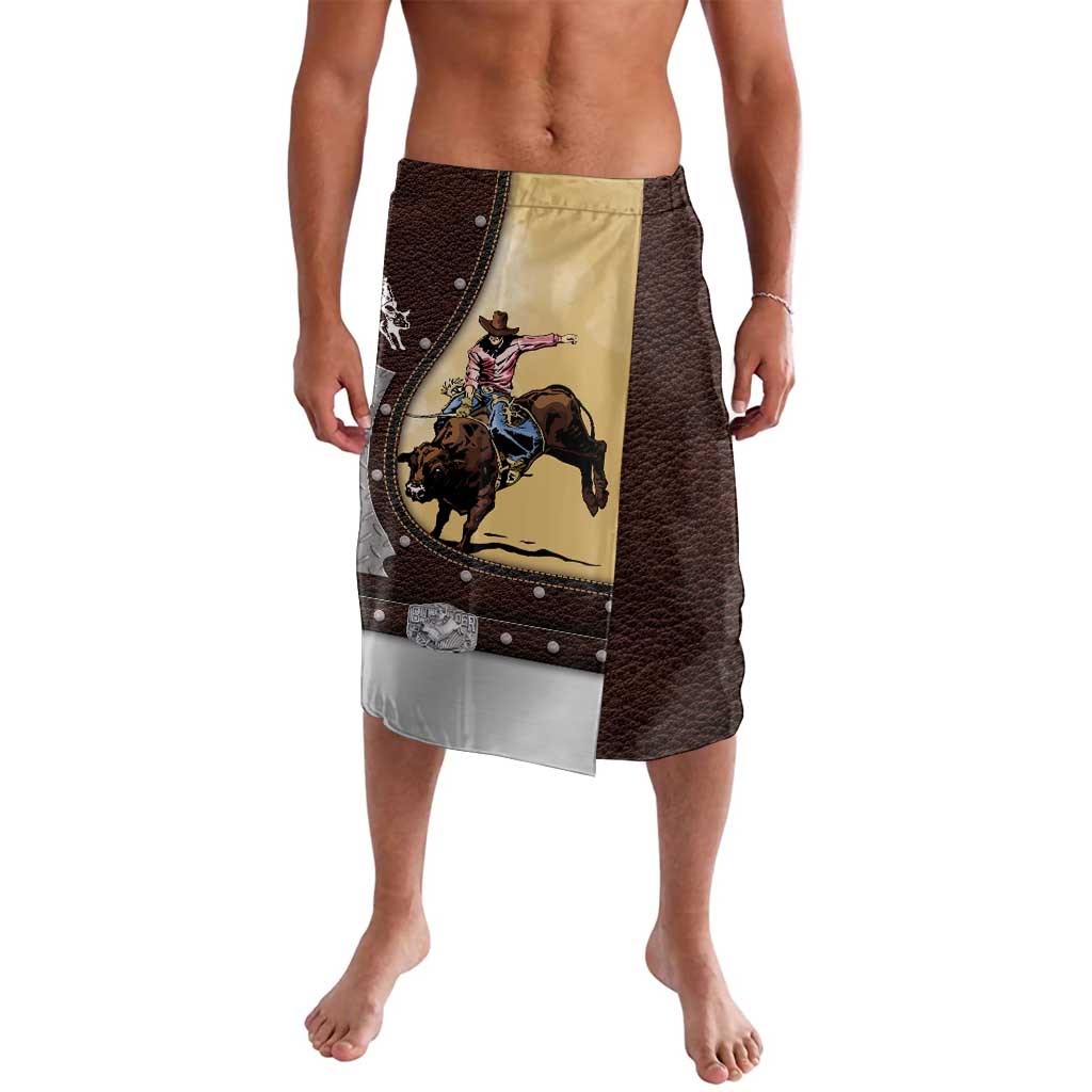 Personalized Name Bull Riding Lavalava Cowboy Courage Rodeo