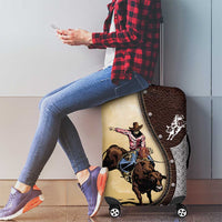 Bull Riding Luggage Cover Cowboy Courage Rodeo DT03