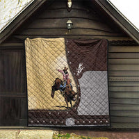 Bull Riding Quilt Cowboy Courage Rodeo DT03