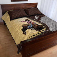 Bull Riding Quilt Bed Set Cowboy Courage Rodeo DT03