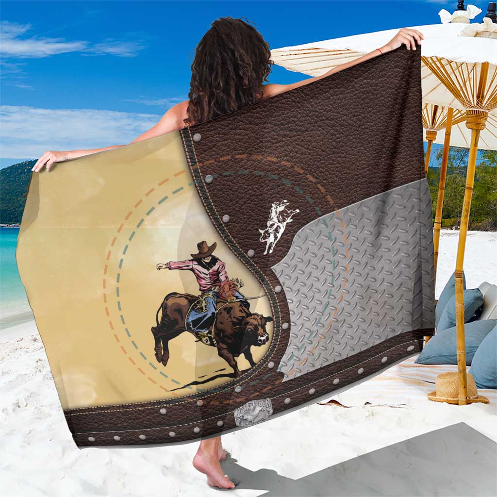 Name Bull Riding Sarong Cowboy Courage Rodeo