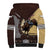 Personalized Name Bull Riding Sherpa Hoodie Cowboy Courage Rodeo