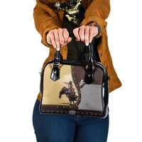 Bull Riding Shoulder Handbag Cowboy Courage Rodeo DT03