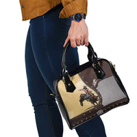 Bull Riding Shoulder Handbag Cowboy Courage Rodeo DT03