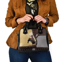 Bull Riding Shoulder Handbag Cowboy Courage Rodeo DT03
