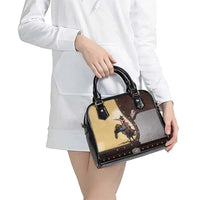 Bull Riding Shoulder Handbag Cowboy Courage Rodeo DT03
