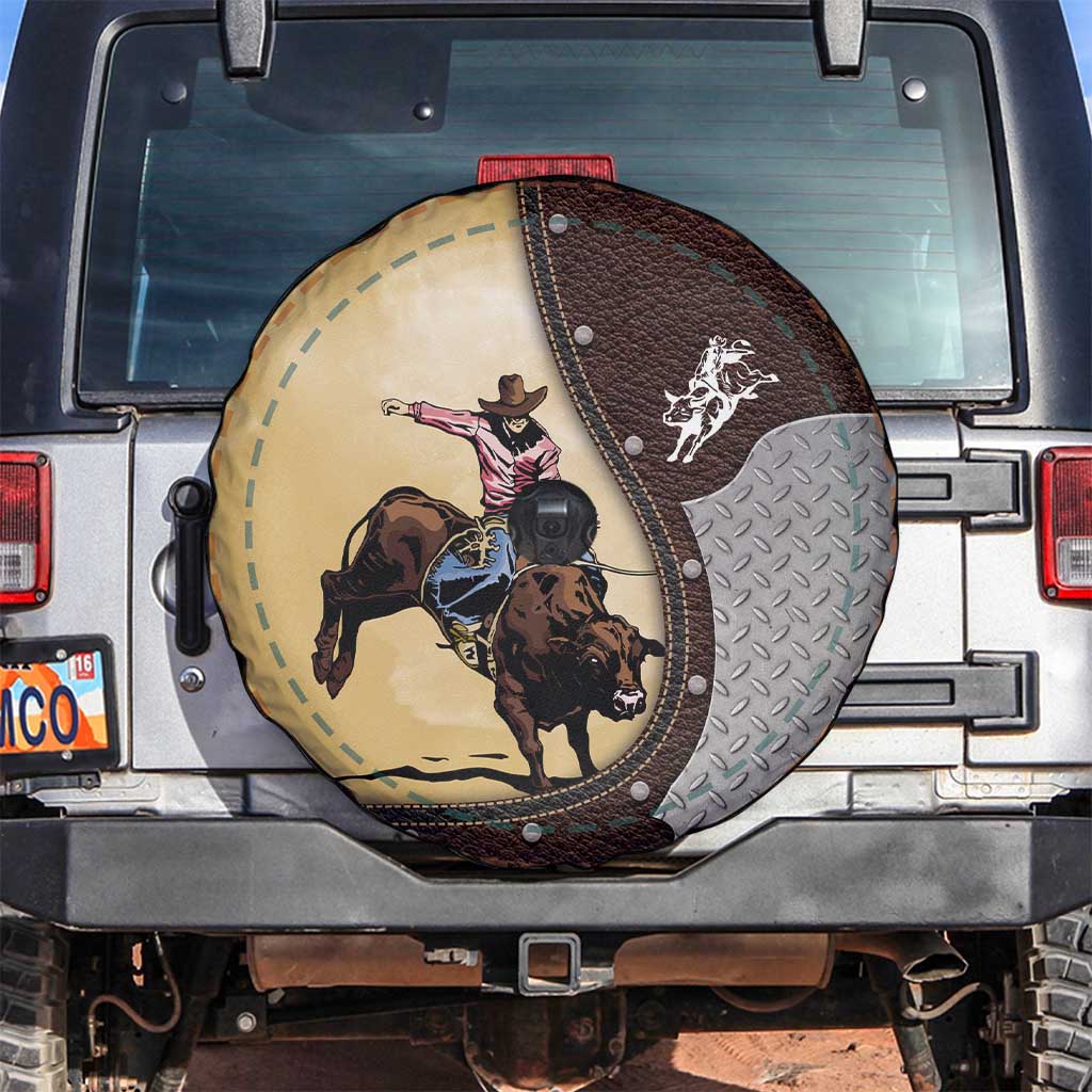 Name Bull Riding Spare Tire Cover Cowboy Courage Rodeo