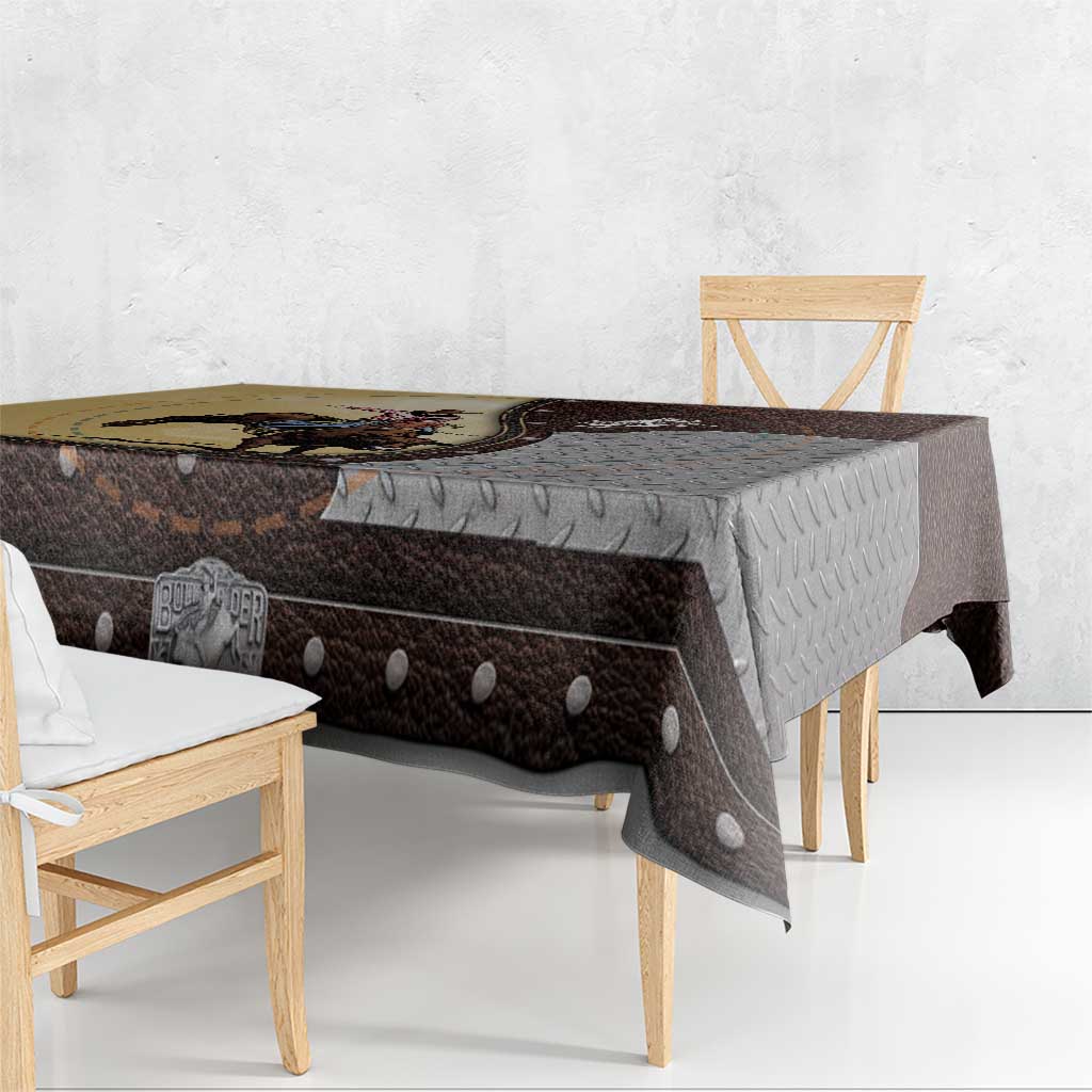 Name Bull Riding Tablecloth Cowboy Courage Rodeo - Wonder Print Shop