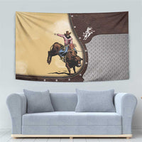 Bull Riding Tapestry Cowboy Courage Rodeo DT03