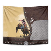 Bull Riding Tapestry Cowboy Courage Rodeo DT03