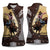 Personalized Name Bull Riding Women Sleeveless Polo Shirt Cowboy Courage Rodeo - Wonder Print Shop