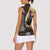 Personalized Name Bull Riding Women Sleeveless Polo Shirt Cowboy Courage Rodeo - Wonder Print Shop