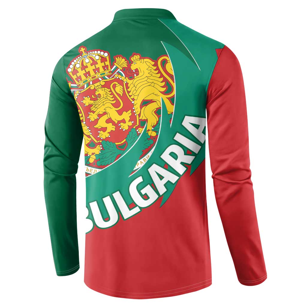 Bulgaria Lion Button Sweatshirt Bulgarian Coat Of Arms