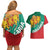 Bulgaria Lion Couples Matching Off Shoulder Short Dress and Hawaiian Shirt Bulgarian Coat Of Arms