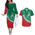 Bulgaria Lion Couples Matching Off The Shoulder Long Sleeve Dress and Hawaiian Shirt Bulgarian Coat Of Arms
