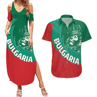 Bulgaria Lion Couples Matching Summer Maxi Dress and Hawaiian Shirt Bulgarian Coat Of Arms
