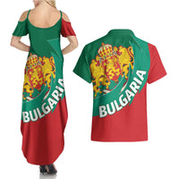 Bulgaria Lion Couples Matching Summer Maxi Dress and Hawaiian Shirt Bulgarian Coat Of Arms