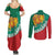 Bulgaria Lion Couples Matching Summer Maxi Dress and Long Sleeve Button Shirt Bulgarian Coat Of Arms