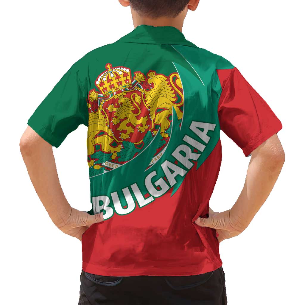 Bulgaria Lion Family Matching Long Sleeve Bodycon Dress and Hawaiian Shirt Bulgarian Coat Of Arms